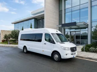 Corporate transport minibus in Cyprus