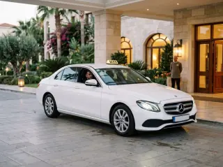 Mercedes E220 taxi transfer in Cyprus
