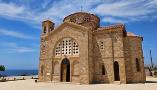 Stone church of St George near the harbour