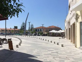 Pedestrian square in Paphos Old Town