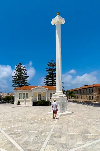Historic monument and civic square in Paphos