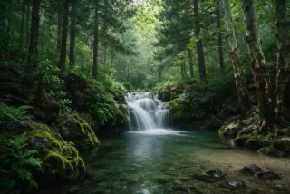 Waterfall in the Troodos forest