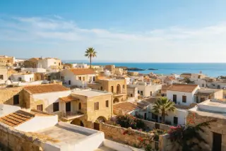 View from Mousallas in Paphos Old Town