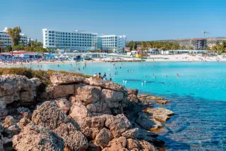 The famous Nissi Bay beach